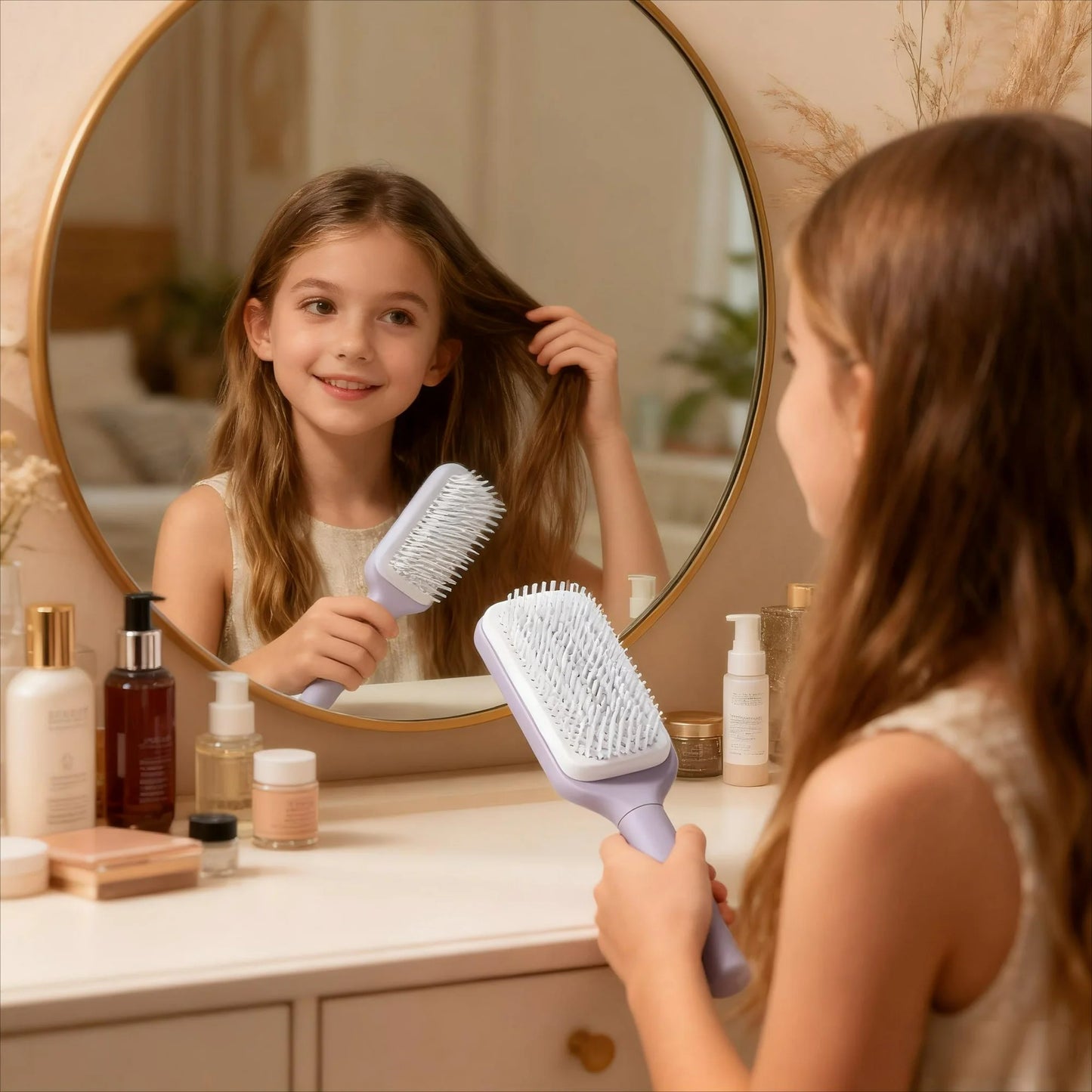 Self-Cleaning Hair Brush